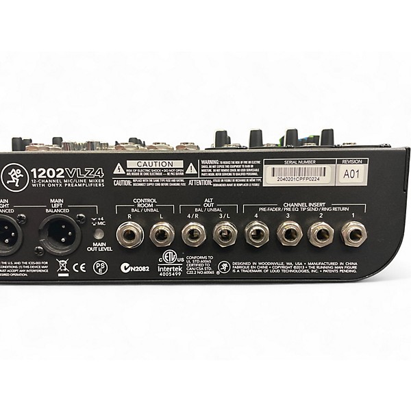 Used Mackie 1202VLZ4 Unpowered Mixer