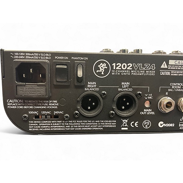 Used Mackie 1202VLZ4 Unpowered Mixer