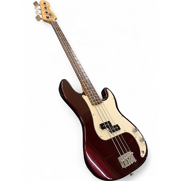 Used Fender STANDARD PRECISION BASS Burgundy Electric Bass Guitar