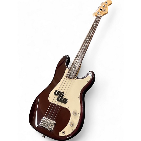 Used Fender STANDARD PRECISION BASS Burgundy Electric Bass Guitar