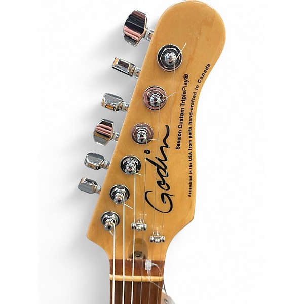 Used Godin Session Custom TriplePlay 2 Tone Sunburst Solid Body Electric Guitar