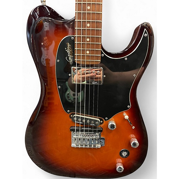 Used Godin Session Custom TriplePlay 2 Tone Sunburst Solid Body Electric Guitar