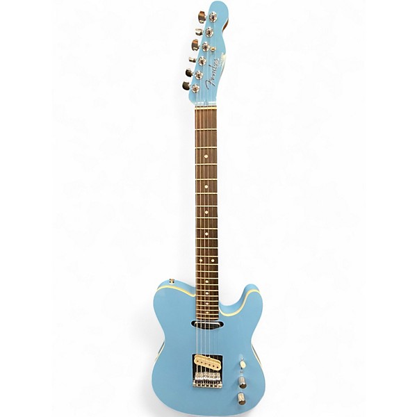 Used Fender MIJ AERODYNE TELECASTER Blue Solid Body Electric Guitar