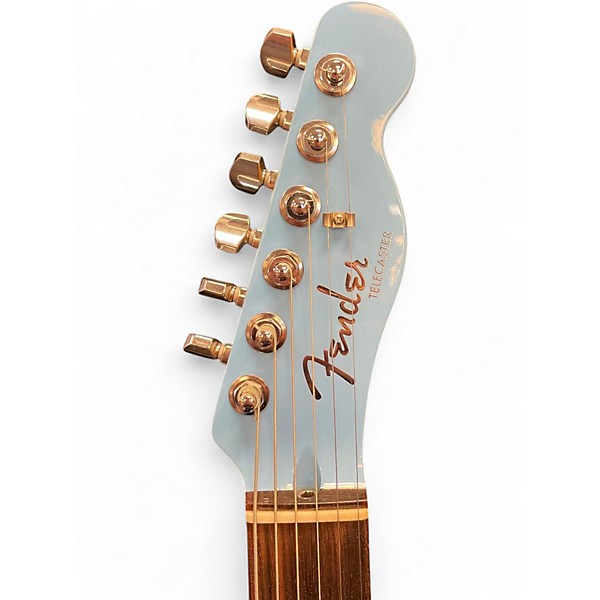 Used Fender MIJ AERODYNE TELECASTER Blue Solid Body Electric Guitar