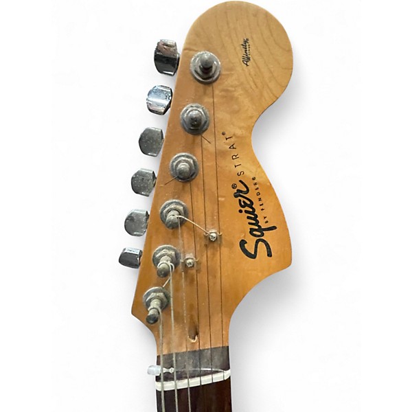 Used Squier Affinity Stratocaster Black Solid Body Electric Guitar