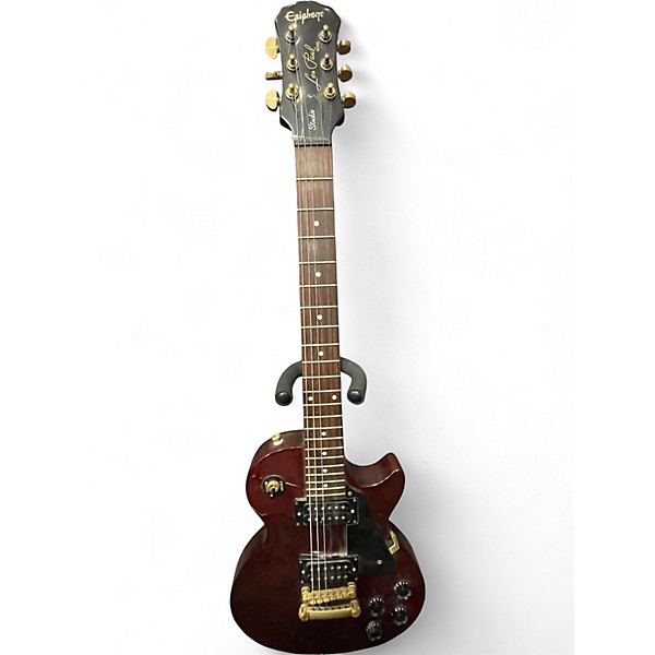 Used Epiphone Les Paul Studio Wine Red Solid Body Electric Guitar