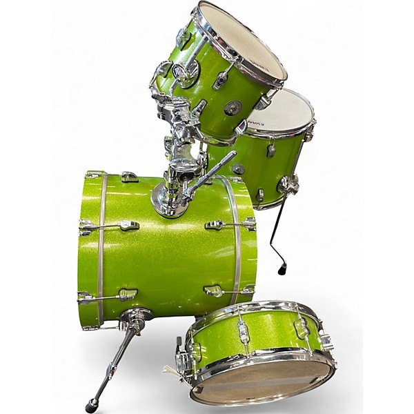 Used PDP by DW 4 Piece New Yorker Metallic Green Drum Kit