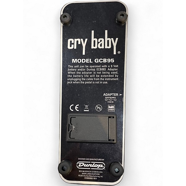 Used Dunlop GCB95 Original Crybaby Wah Effect Pedal