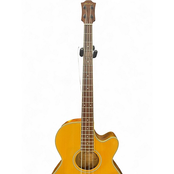Used Hohner HAB40N Natural Acoustic Bass Guitar