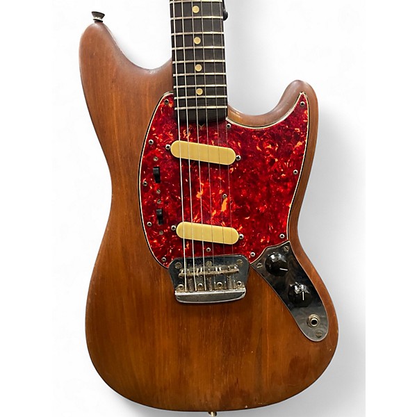 Vintage 1966 Fender Duo Sonic II Natural Solid Body Electric Guitar