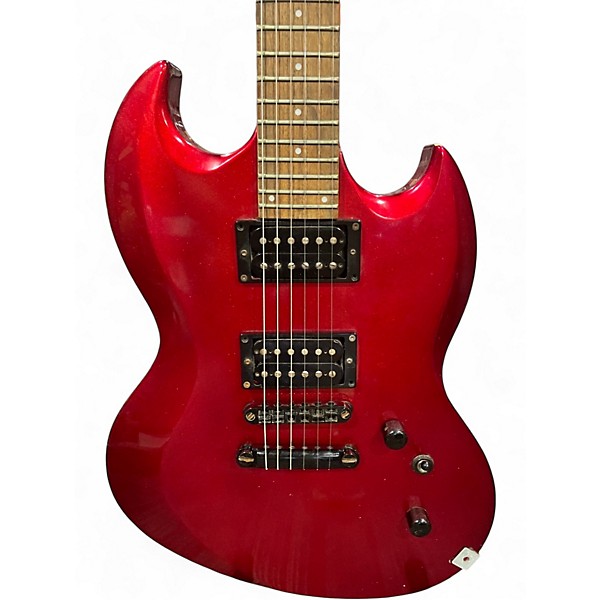 Used ESP LTD Viper 50 Chrome Red Metallic Solid Body Electric Guitar