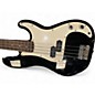 Used Squier Precision Bass Black and White Electric Bass Guitar