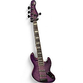 Used Lion Bass Bela Purple Electric Bass Guitar