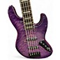 Used Lion Bass Bela Purple Electric Bass Guitar