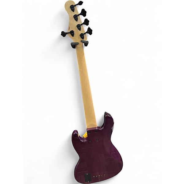Used Lion Bass Bela Purple Electric Bass Guitar