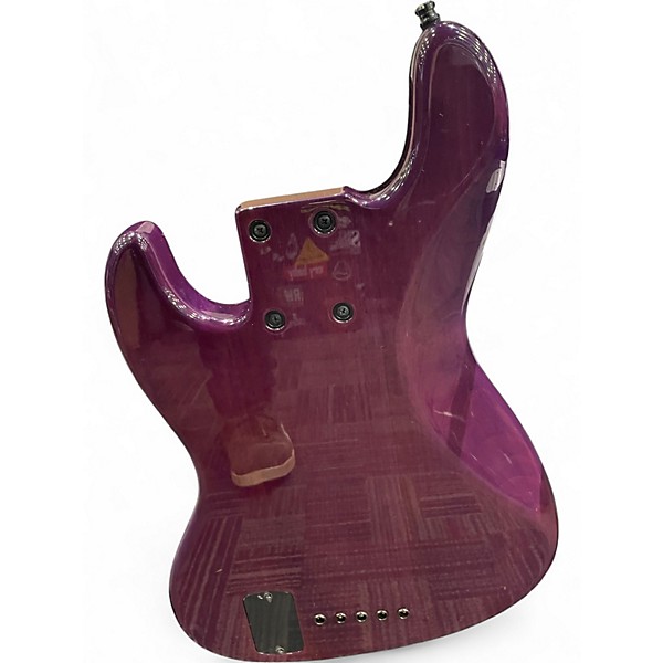 Used Lion Bass Bela Purple Electric Bass Guitar