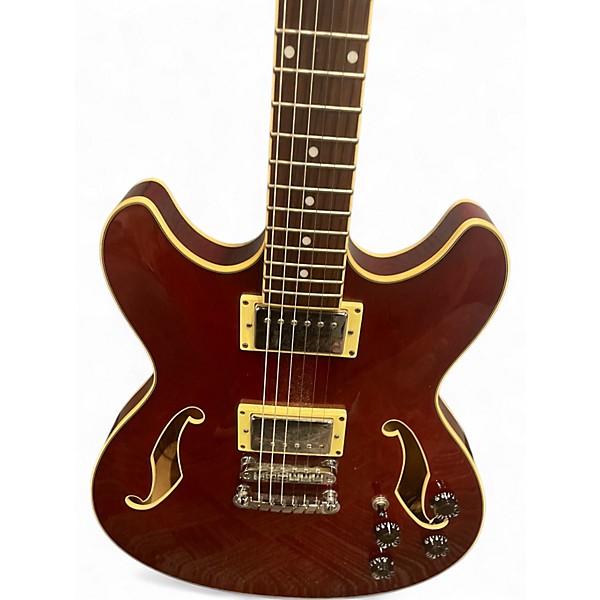 Used Ibanez AS73 Artcore Trans Red Hollow Body Electric Guitar