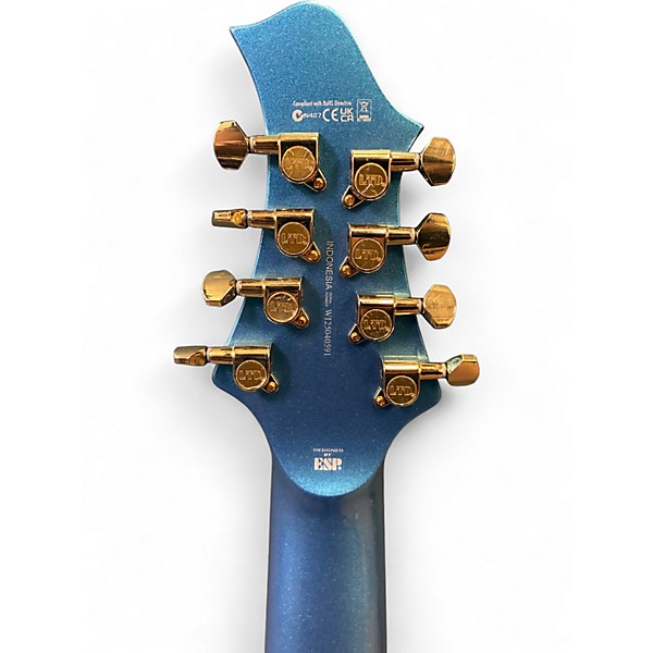 Used ESP LTD JR-208 Pelham Blue Solid Body Electric Guitar