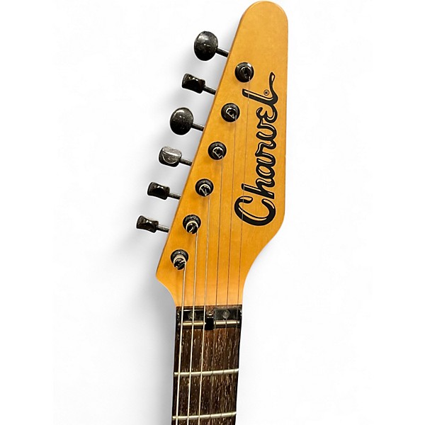 Used Charvel ST CUSTOM Orange Solid Body Electric Guitar