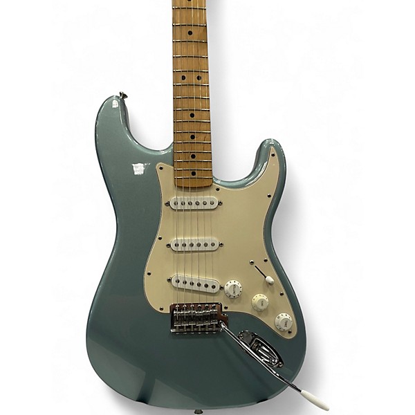 Used 2005 Fender Standard Stratocaster Blue Agave Solid Body Electric Guitar
