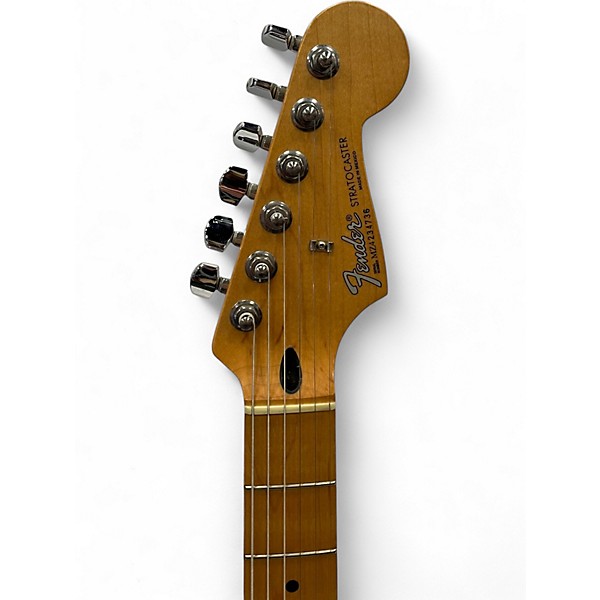 Used 2005 Fender Standard Stratocaster Blue Agave Solid Body Electric Guitar