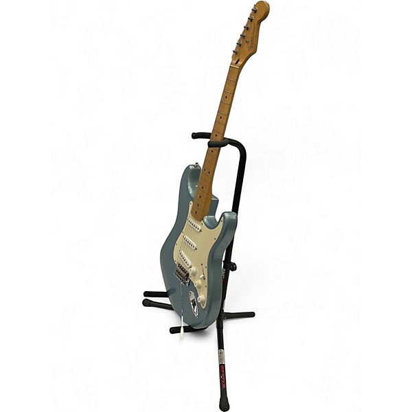 Used 2005 Fender Standard Stratocaster Blue Agave Solid Body Electric Guitar