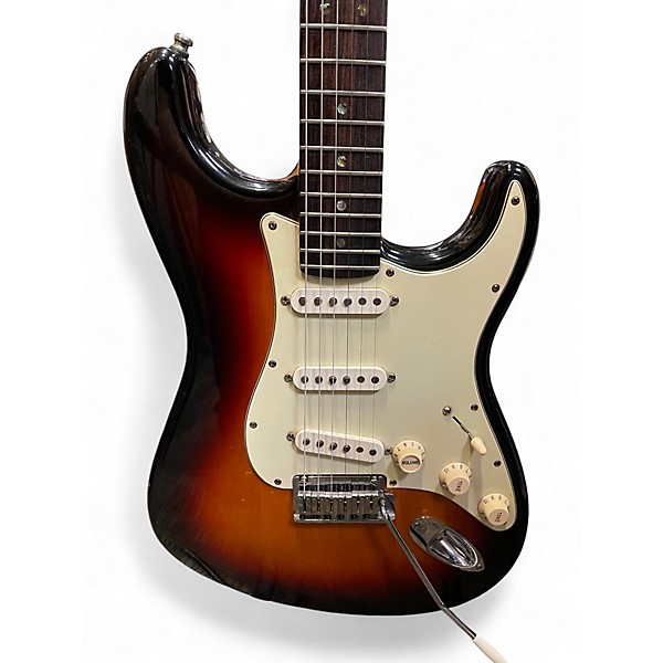 Used 2006 Fender American Deluxe Stratocaster 3 Color Sunburst Solid Body Electric Guitar