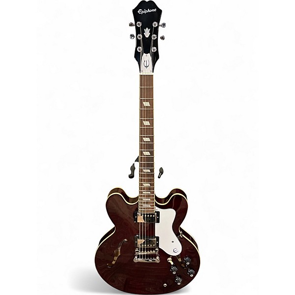 Used Epiphone Gallagher Riviera Custom Red Hollow Body Electric Guitar