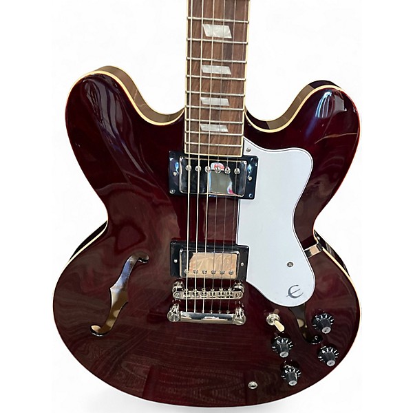 Used Epiphone Gallagher Riviera Custom Red Hollow Body Electric Guitar