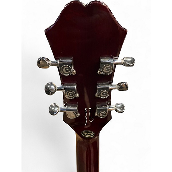 Used Epiphone Gallagher Riviera Custom Red Hollow Body Electric Guitar