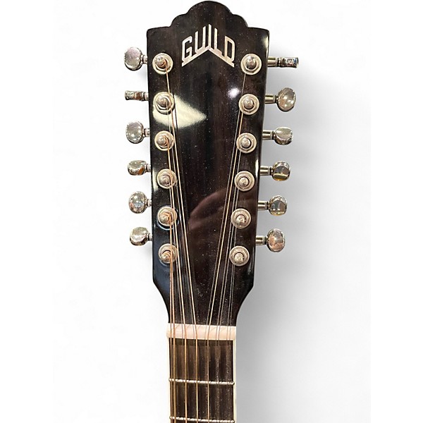 Used Guild F-2512E Deluxe 3 Color Sunburst 12 String Acoustic Guitar