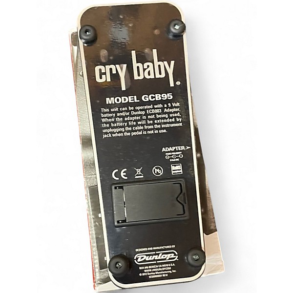 Used Dunlop GCB95 Original Crybaby Wah Effect Pedal