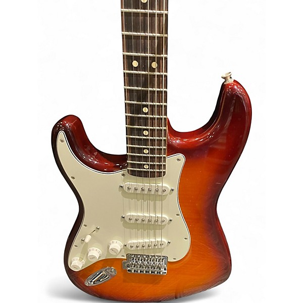 Used Fender Standard Stratocaster Plus Left Handed Tobacco Sunburst Electric Guitar