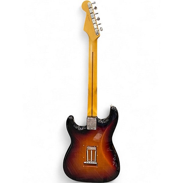 Used Fender American Professional Classic Stratocaster 3 Tone Sunburst Solid Body Electric Guitar