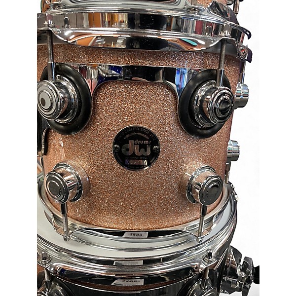 Used DW 5 Piece Collector's Series Silver Sparkle Drum Kit
