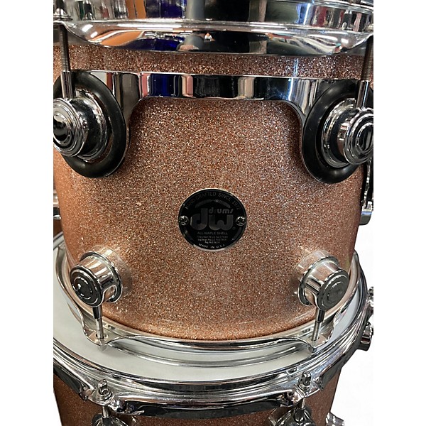 Used DW 5 Piece Collector's Series Silver Sparkle Drum Kit
