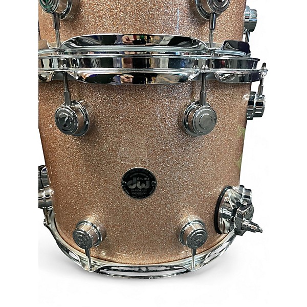 Used DW 5 Piece Collector's Series Silver Sparkle Drum Kit