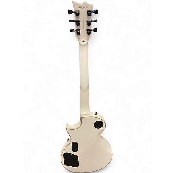 Used ESP LTD James Hetfield Signature Iron Cross Arctic White Solid Body Electric Guitar