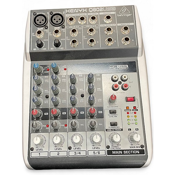 Used Behringer Xenyx Q802USB Unpowered Mixer