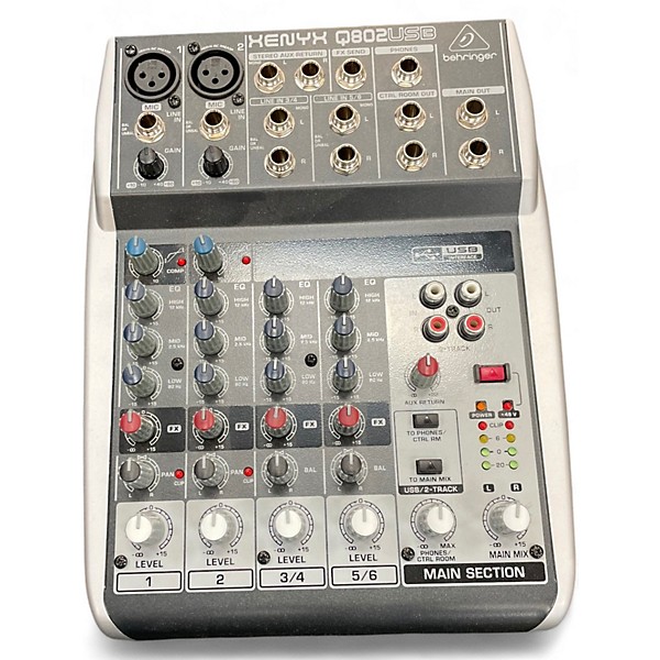 Used Behringer Xenyx Q802USB Unpowered Mixer