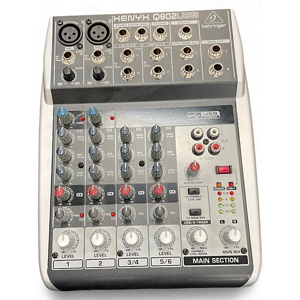 Used Behringer Xenyx Q802USB Unpowered Mixer