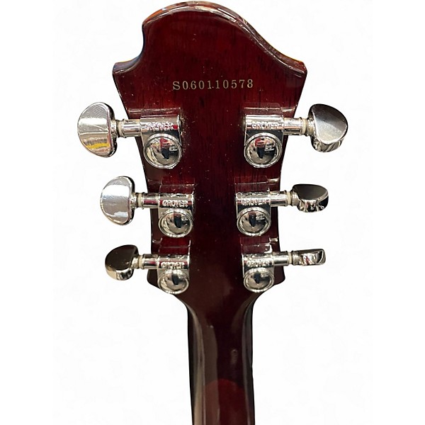 Used Xaviere X-110 Silver Oyster Pearl Solid Body Electric Guitar