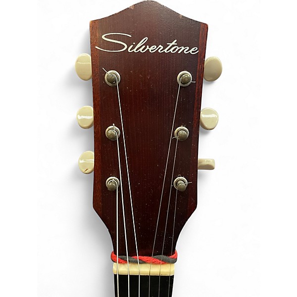 Used Silvertone H1143 2 Color Sunburst Acoustic Guitar