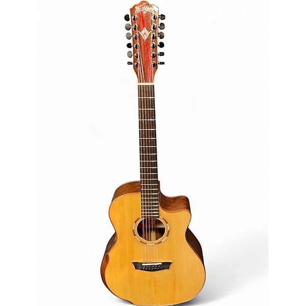 Used Washburn WCG15SCE12-0 Natural 12 String Acoustic Electric Guitar