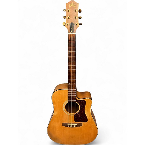 Vintage 1970s Guild DC-1E Natural Acoustic Electric Guitar