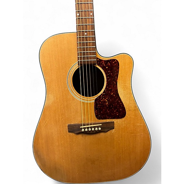 Vintage 1970s Guild DC-1E Natural Acoustic Electric Guitar