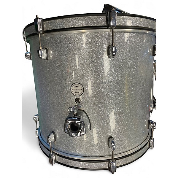 Used Mapex 5 Piece Horizon Silver Sparkle Drum Kit