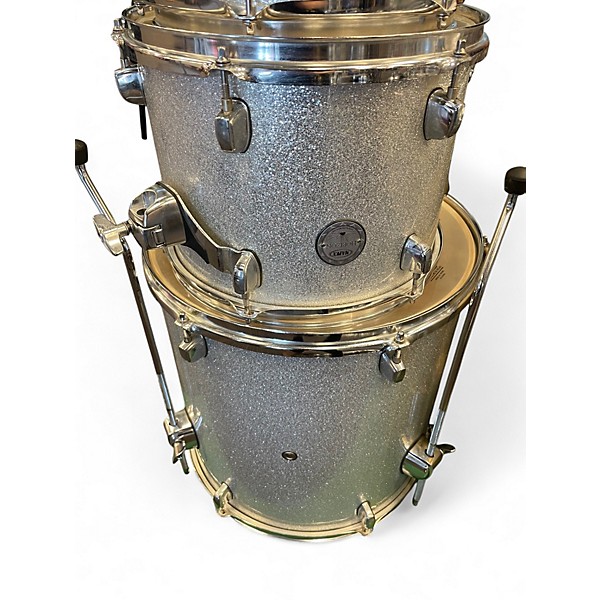 Used Mapex 5 Piece Horizon Silver Sparkle Drum Kit