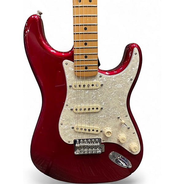 Used Miscellaneous PARTSCASTER Candy Apple Red Metallic Solid Body Electric Guitar
