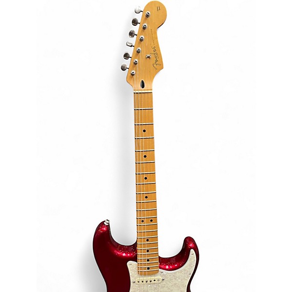 Used Miscellaneous PARTSCASTER Candy Apple Red Metallic Solid Body Electric Guitar